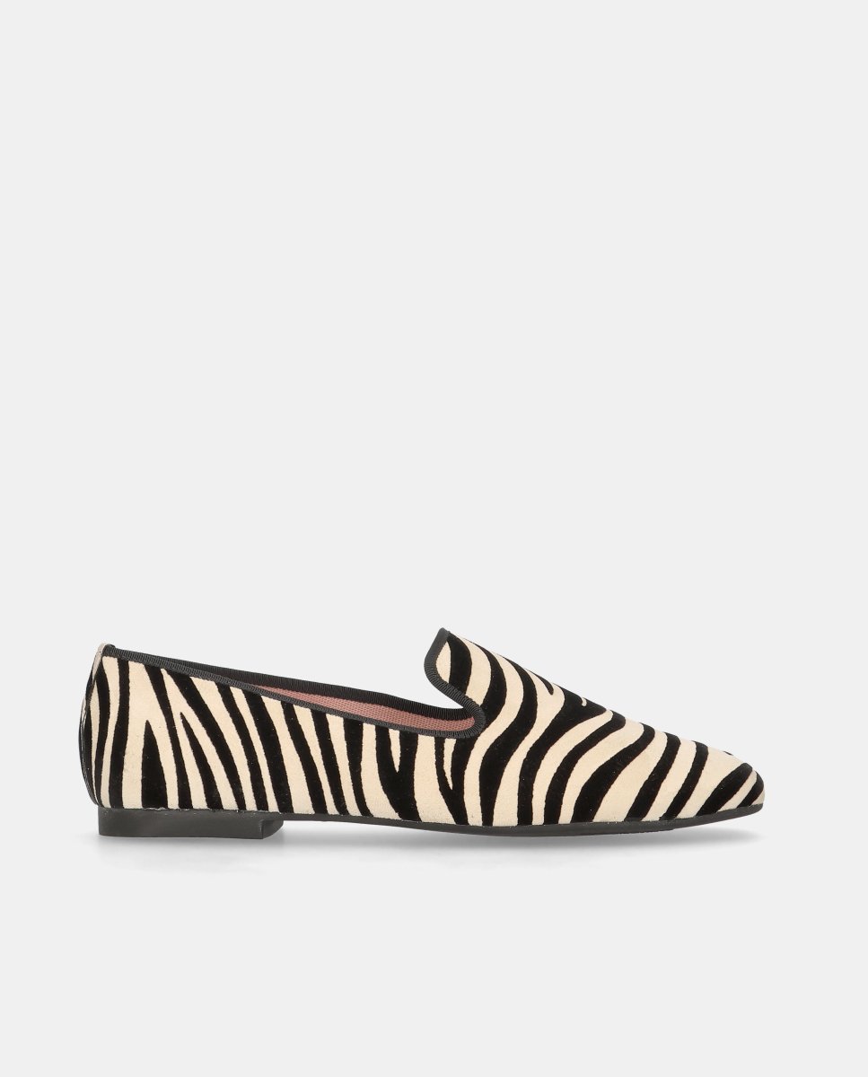 Imagen 1 de Loafers carla de mujer en ante estampado Multicolor