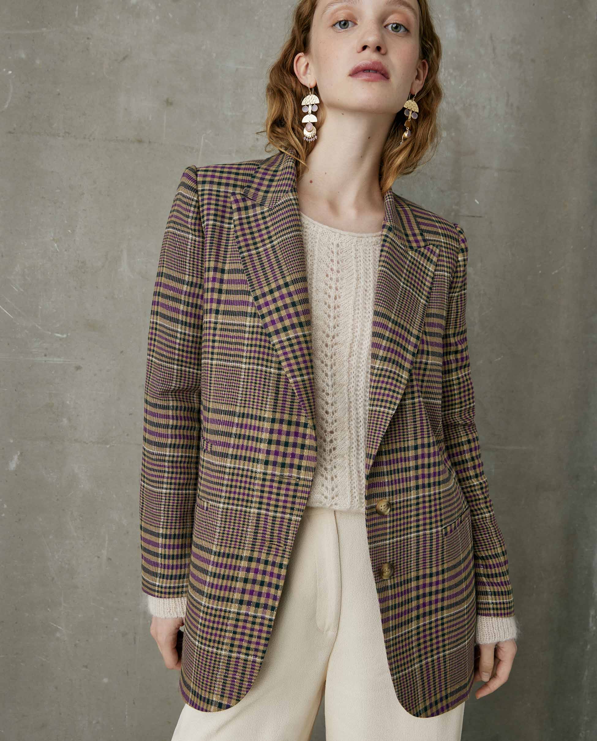 Blazer cuadros mujer el best sale corte ingles