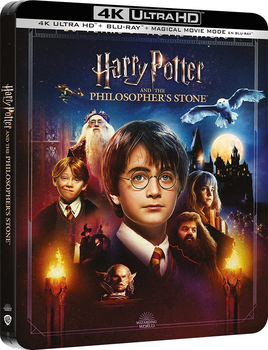 Harry Potter y la Piedra Filosofal Steelbook + Magical Movie Mode Harry Potter And The Sorcerer'S Stone
