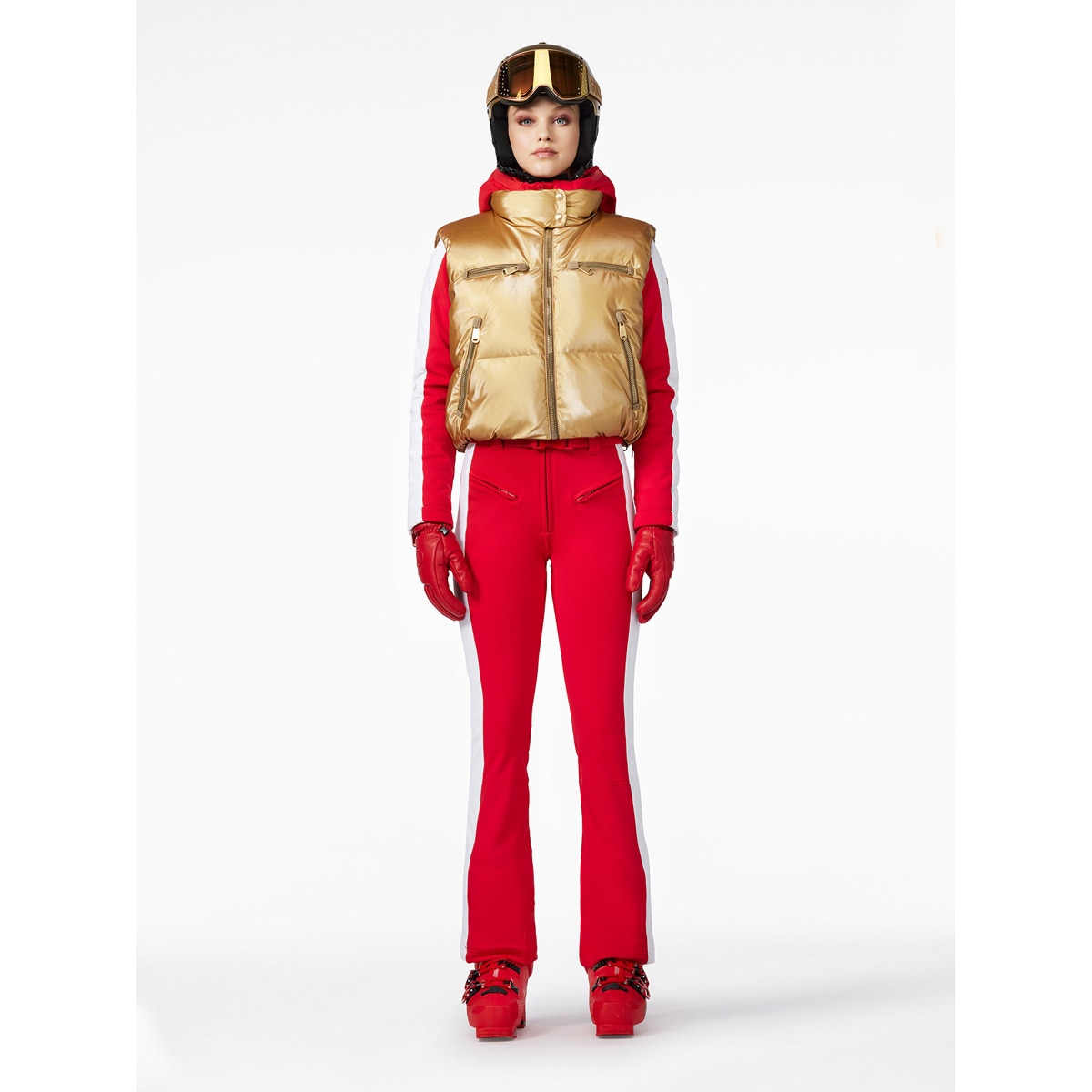 Imagen 3 de Chaleco de esquí de mujer Éclat Ski Goldbergh - Oro Oro