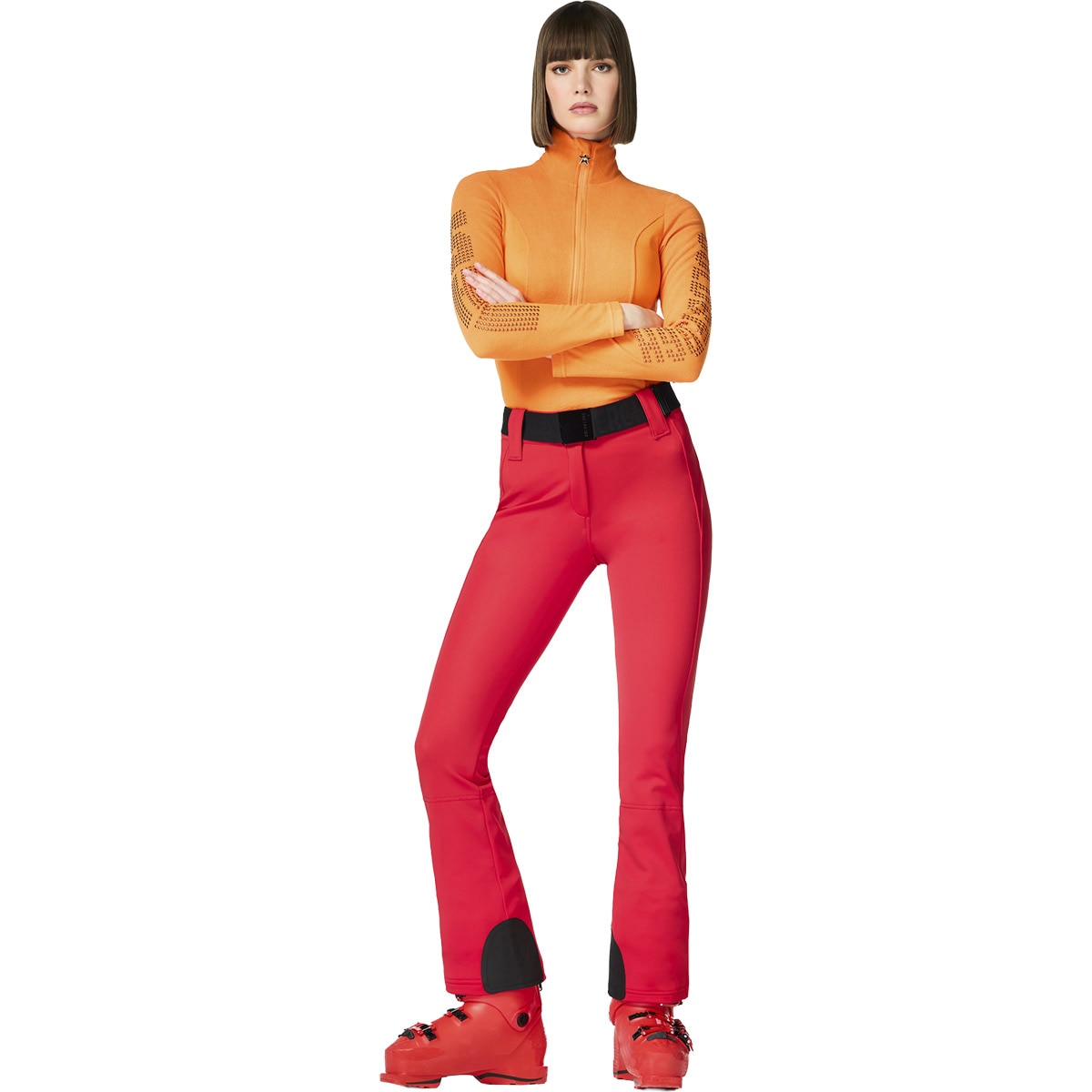 Imagen 3 de Pantalón de esquí de mujer Pippa Goldbergh - Rosa Rojo