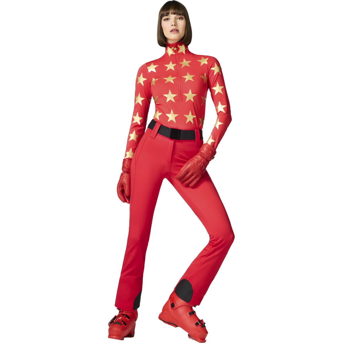 Imagen 4 de Pantalón de esquí de mujer Pippa Goldbergh - Rosa Rojo