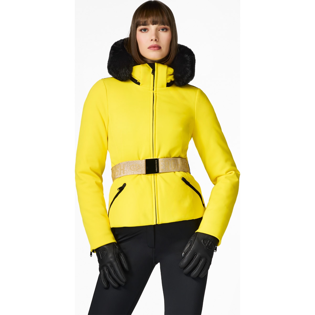Chaqueta de esquí de mujer Hida Goldbergh - Amarillo limón Amarillo limón-2