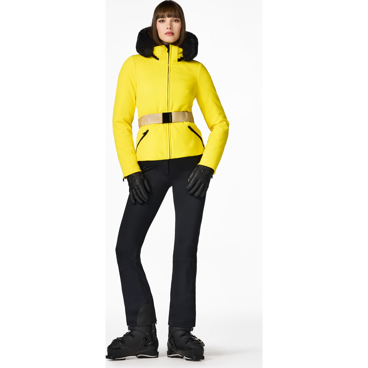 Chaqueta de esquí de mujer Hida Goldbergh - Amarillo limón Amarillo limón-3