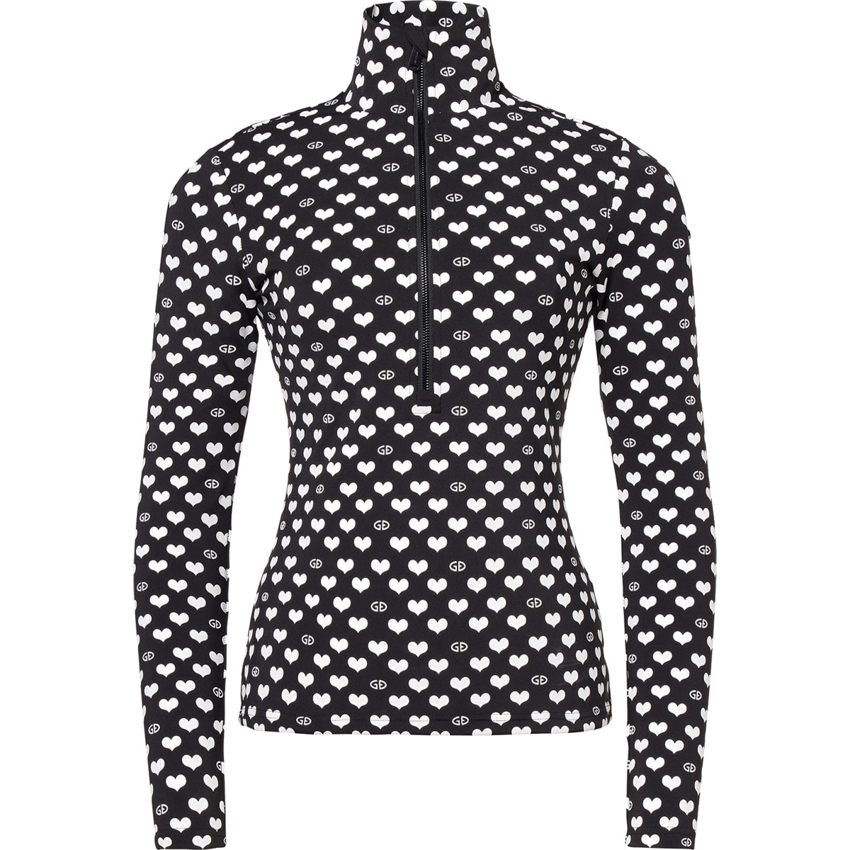 Goldbergh Forro polar de esquí de mujer Cuori Negro / Blanco