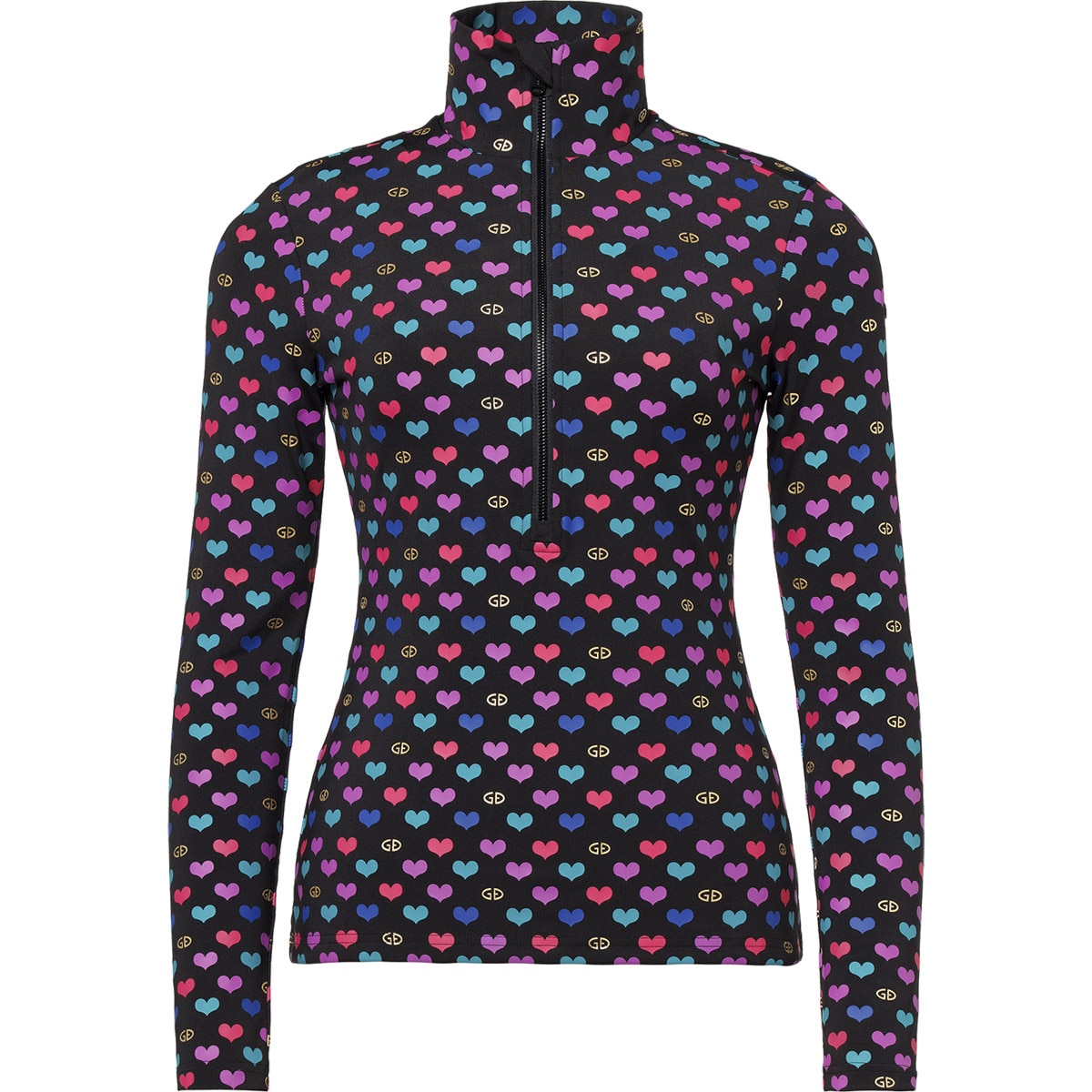Goldbergh Forro polar de esquí de mujer Cuori Negro / Blanco