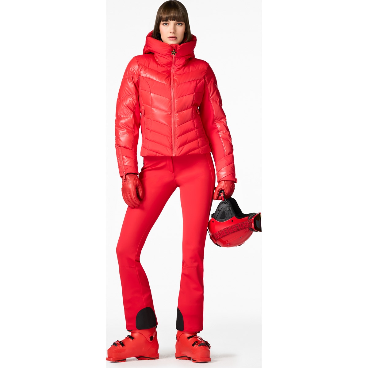 Chaqueta de esquí de mujer Abisso Goldbergh - Rojo Rojo-4