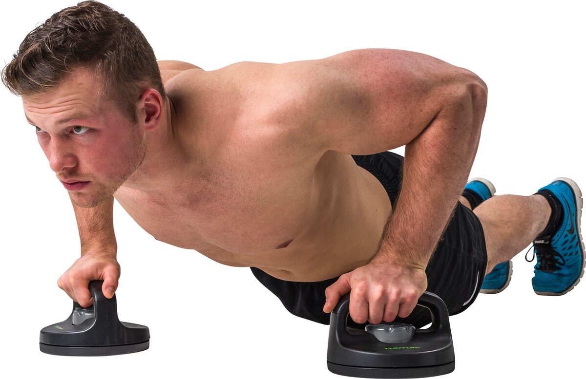 Soportes giratorio para flexiones Tunturi - Negro Negro-2