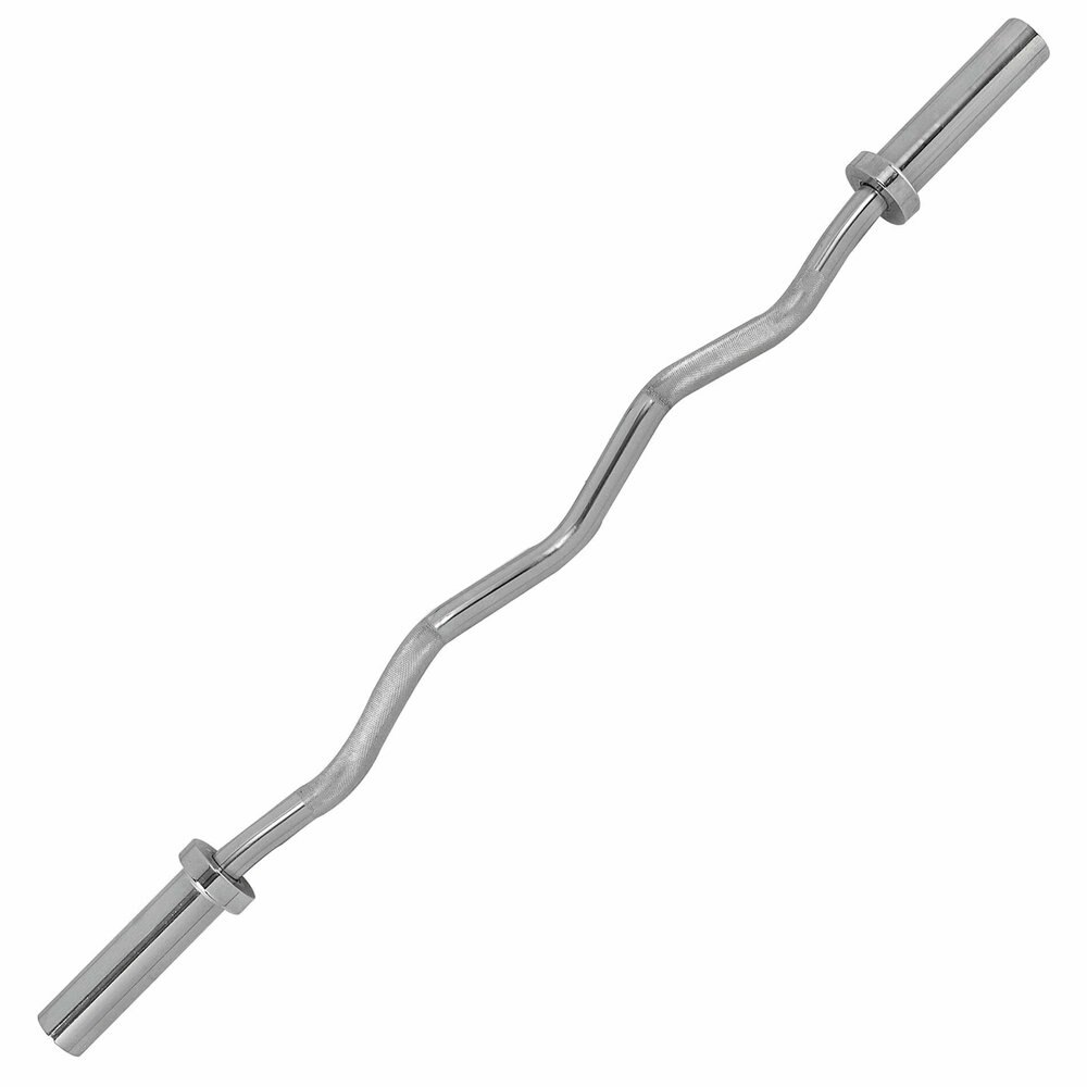 Tunturi - Barra de pesas olímpica curvada de 120 cm Tunturi.