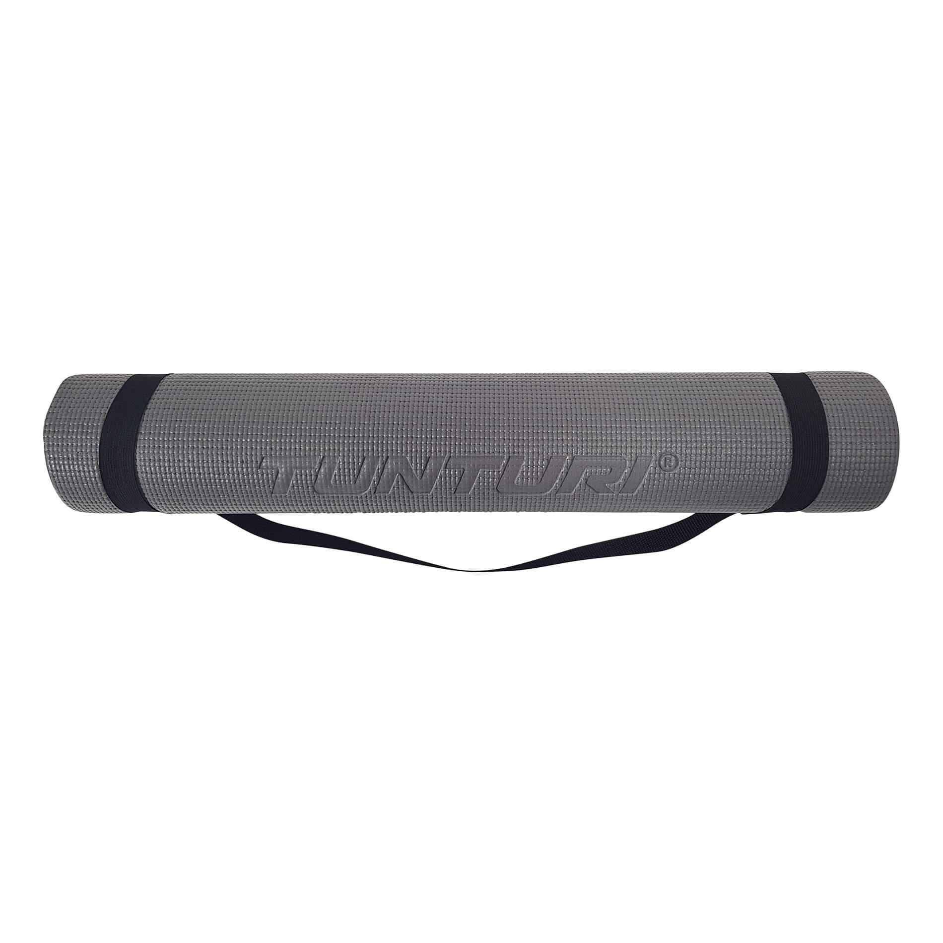 Esterilla de Yoga con elástico de transporte decoración floral Tunturi - Gris Gris-2
