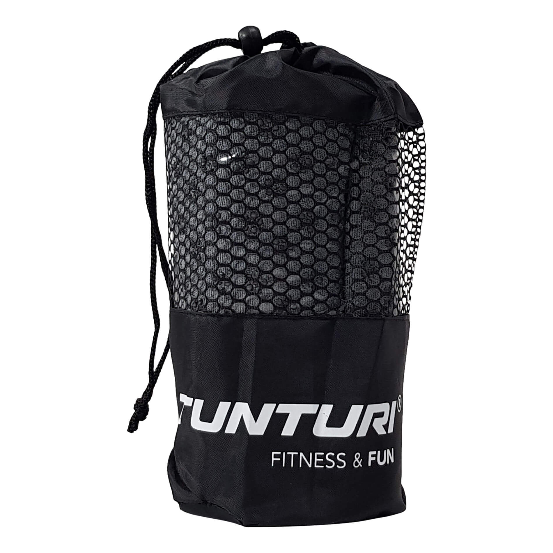 Toalla de yoga con bolsa transporte Tunturi - Gris Gris-2