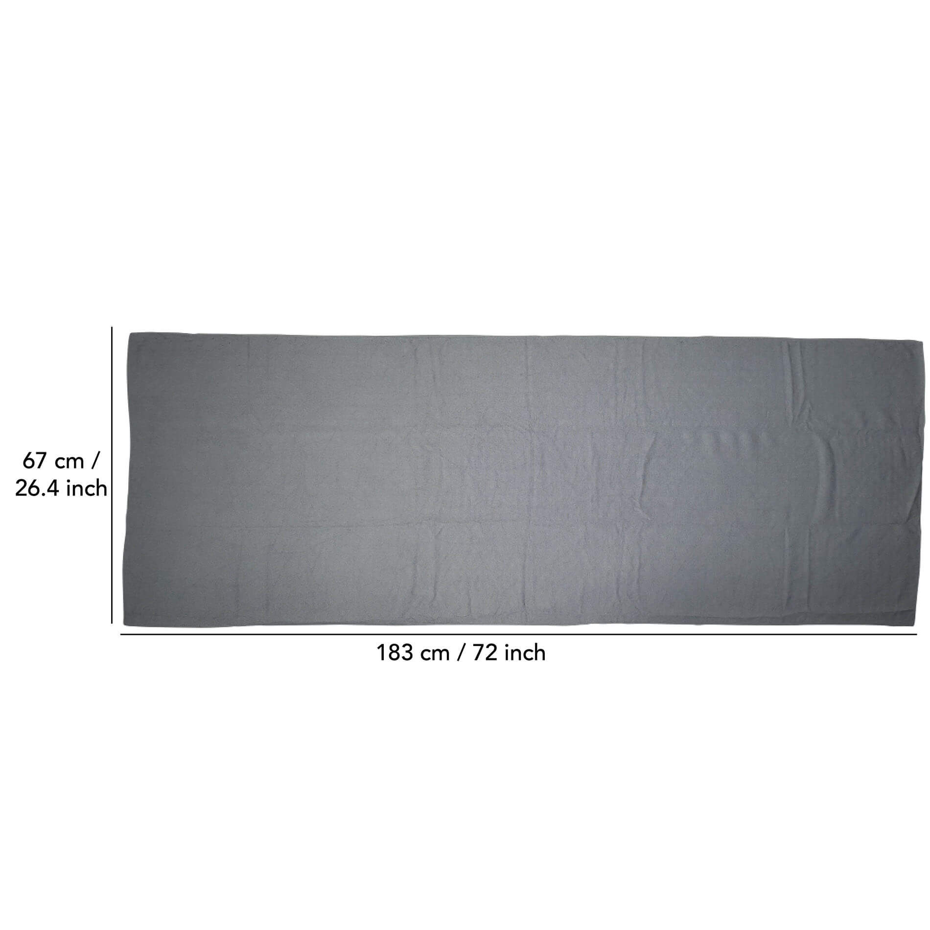 Toalla de yoga con bolsa transporte Tunturi - Gris Gris-3