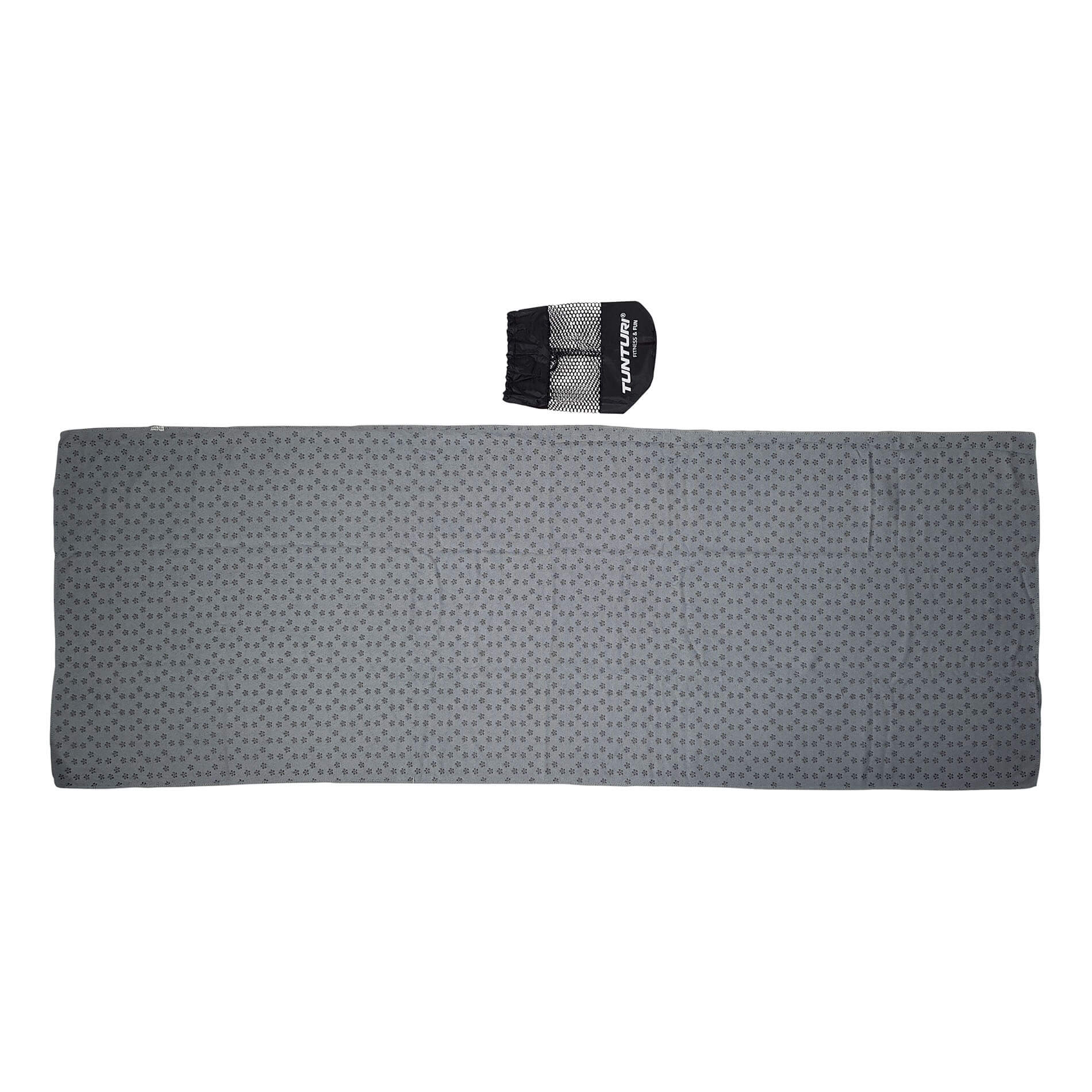 Toalla de yoga con bolsa transporte Tunturi - Gris Gris-4