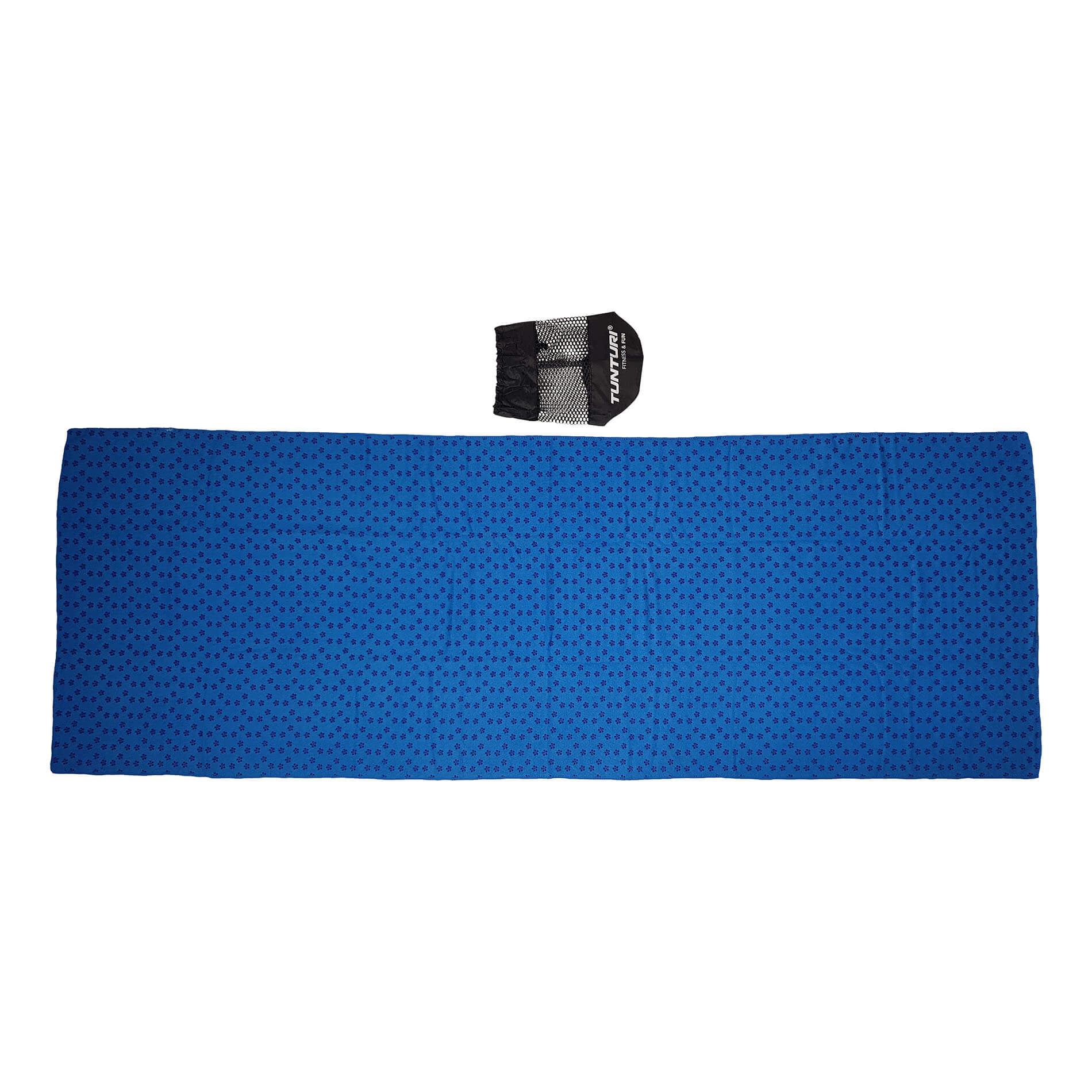 Toalla de yoga con bolsa transporte Tunturi - Azul Azul-5