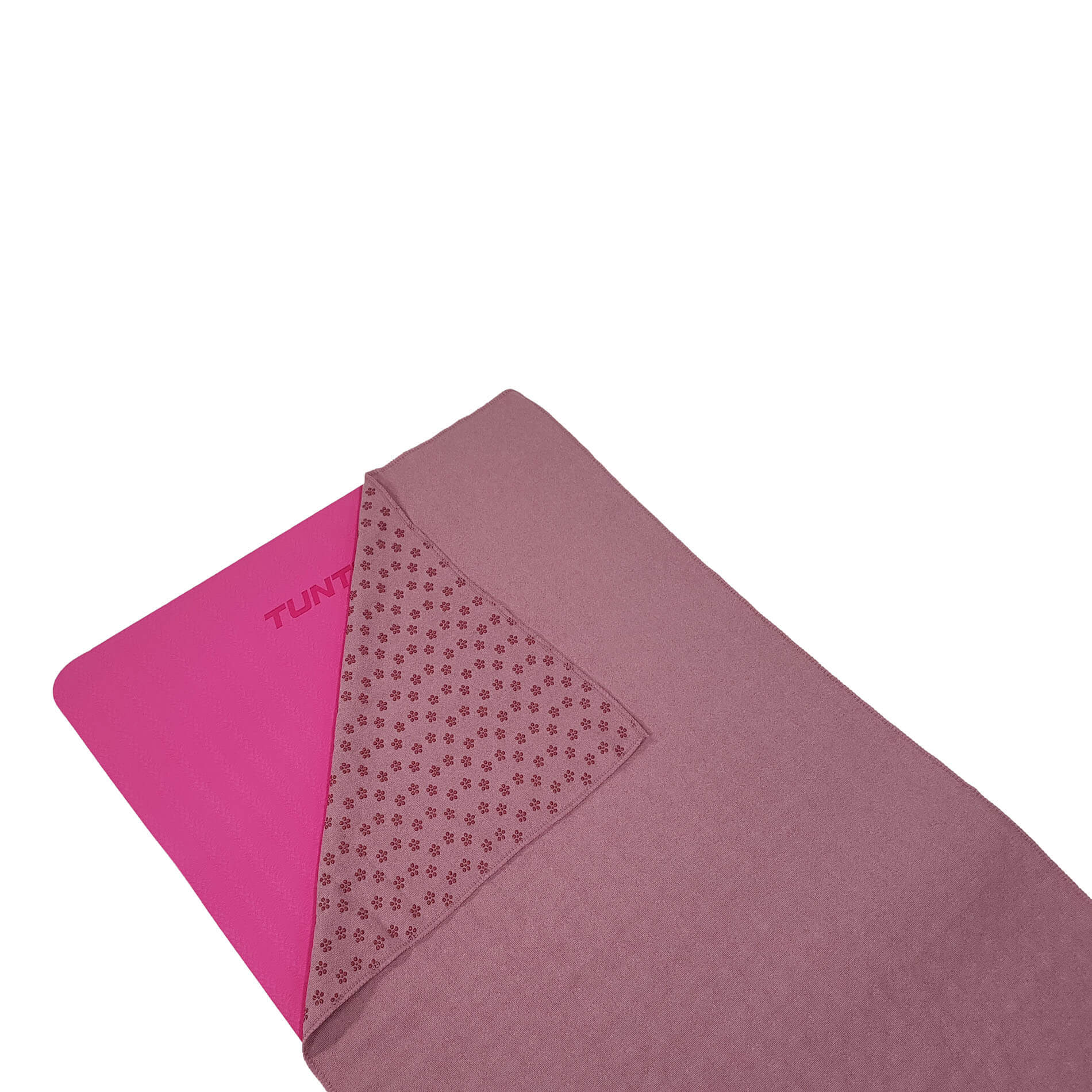 Toalla de yoga con bolsa transporte Tunturi - Rosa Rosa-5