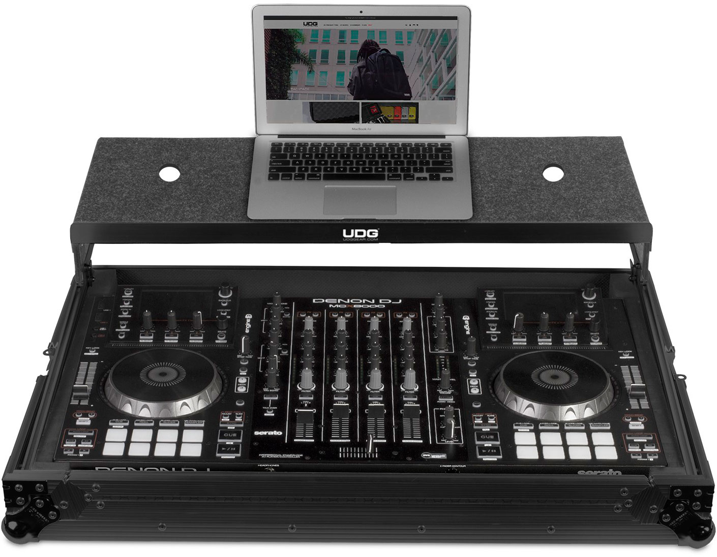 UDG - Maleta para equipo de DJ UDG U91014BL3 - FC Multi Format XXL Black Plus (Bandeja para ordenador).