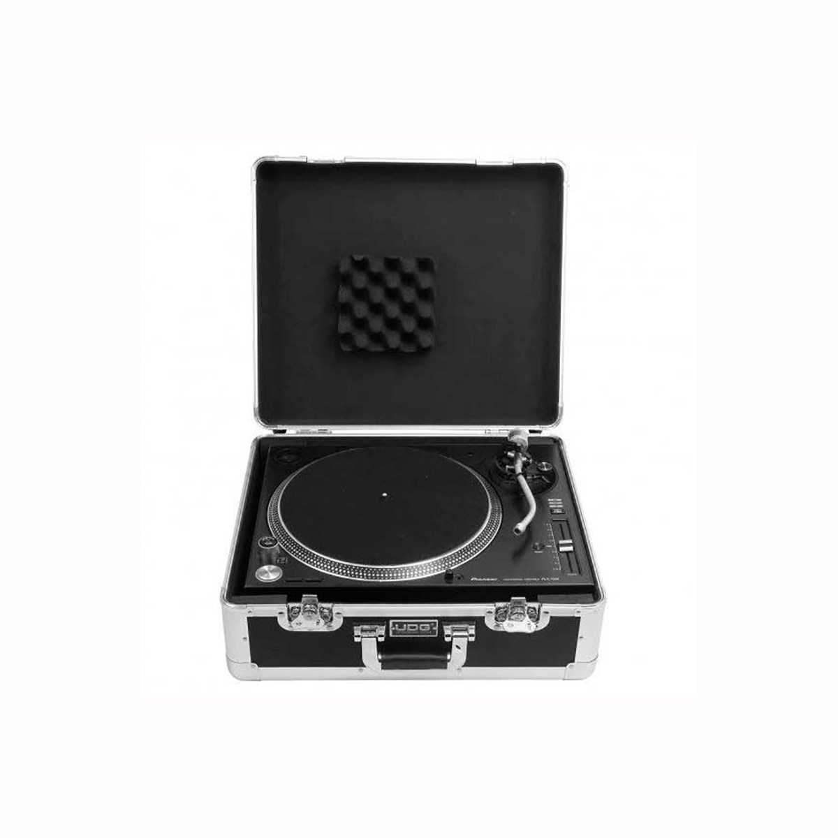 UDG - Flight Case para Equipo DJ UDG U93016SL - FC Pick Foam Multi Format Turntable Silver.