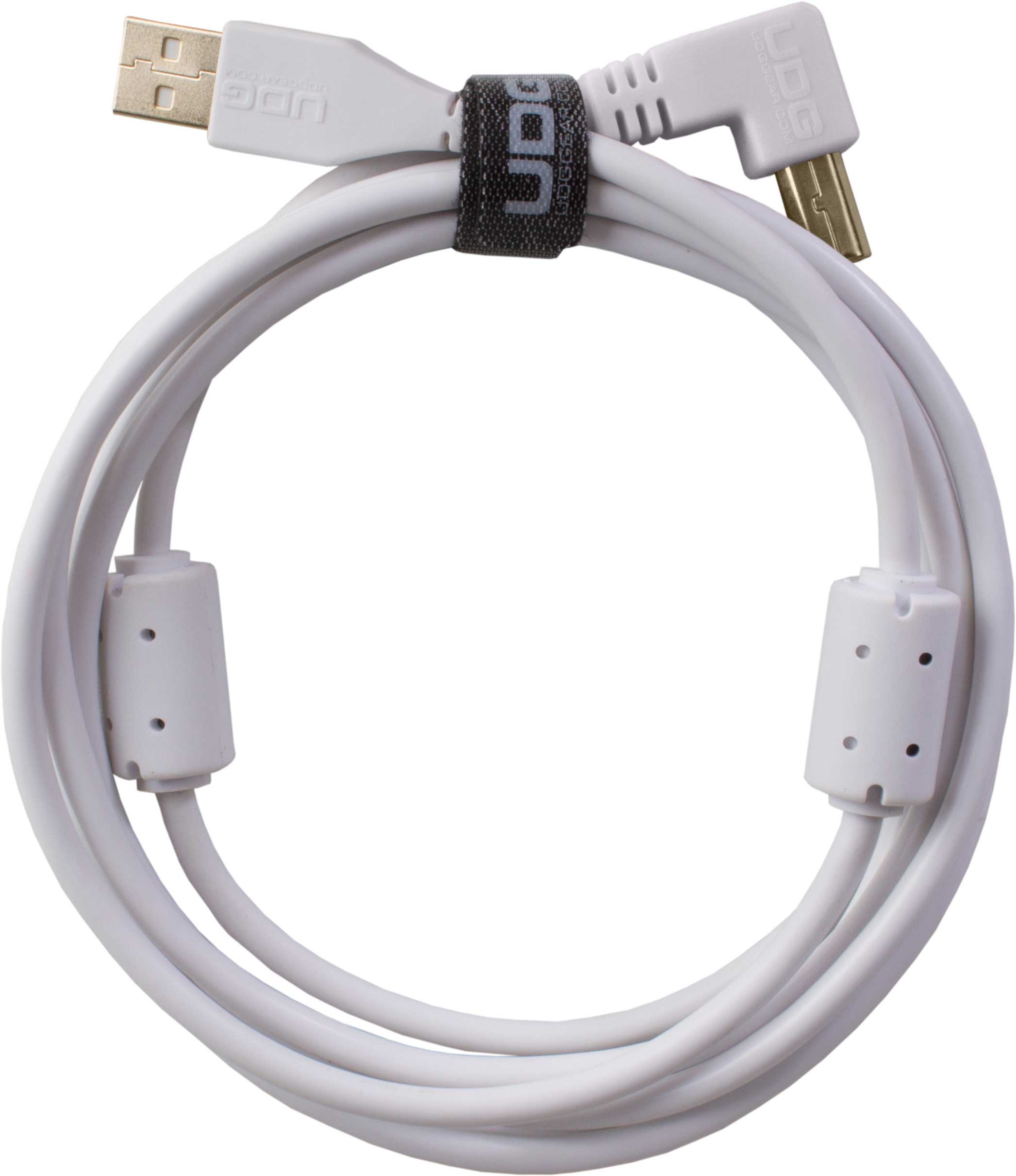 Imagen 0 de Cable USB UDG U95004WH - Ultimate Audio Cable USB 2.0 A-B White Angled 1m Blanco