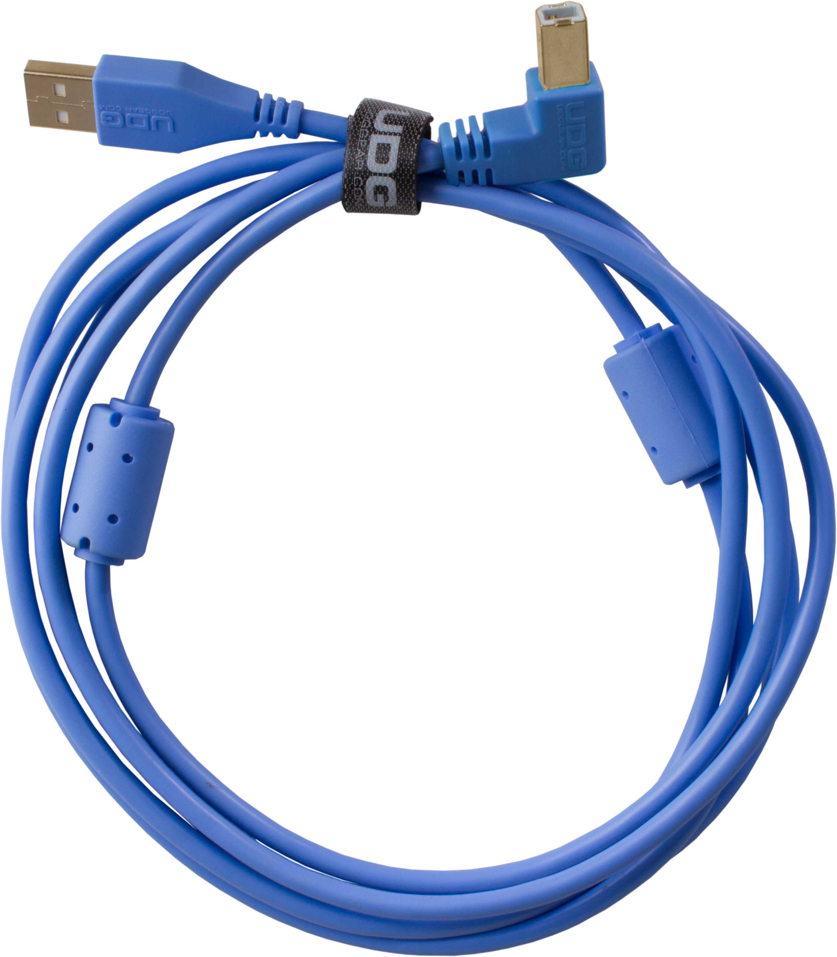 Imagen 0 de Cable USB UDG U95005LB - Ultimate Audio Cable USB 2.0 A-B Blue Angled 2m Azul