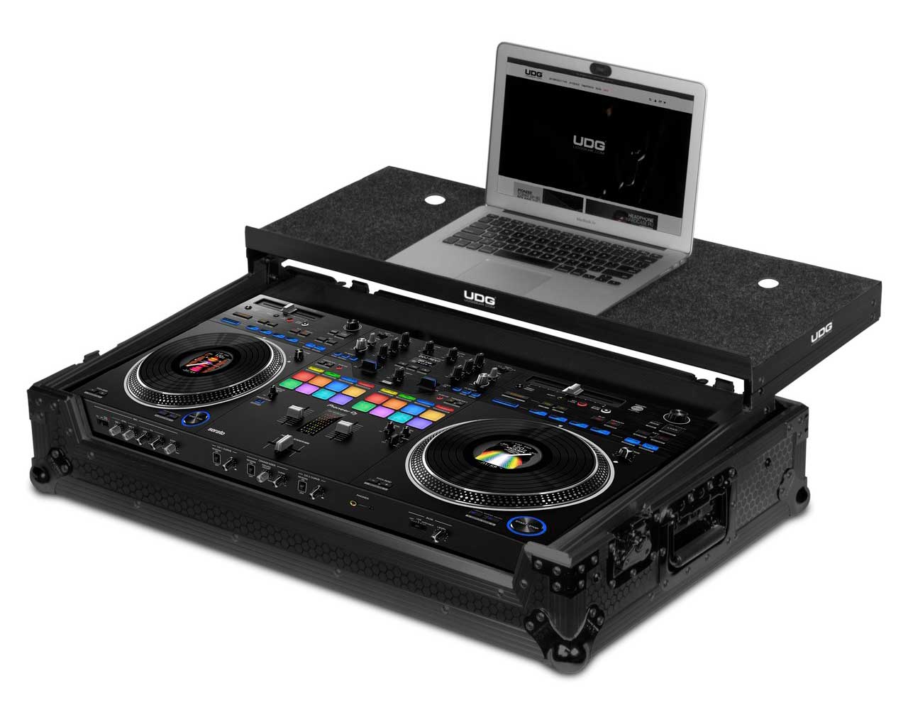 UDG - Maleta para controladores DJ UDG U91077BL UDG Ultimate Flight Case Pioneer DDJ-REV7 Blk Plus (L&W).