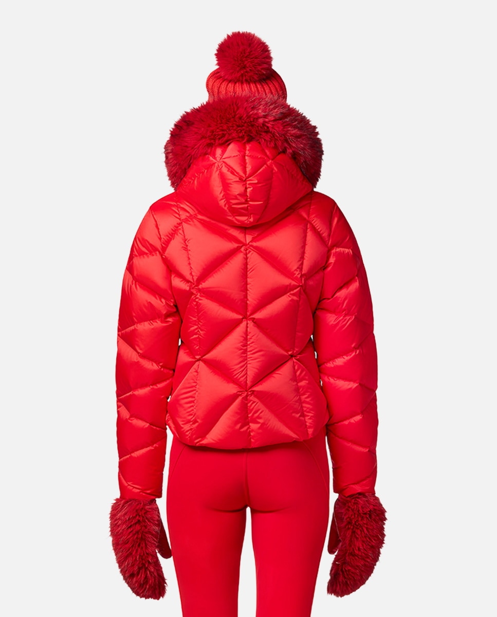 Imagen 2 de Chaqueta de esquí de mujer HARUMI FAUX BORDER Goldbergh - Rojo Rojo