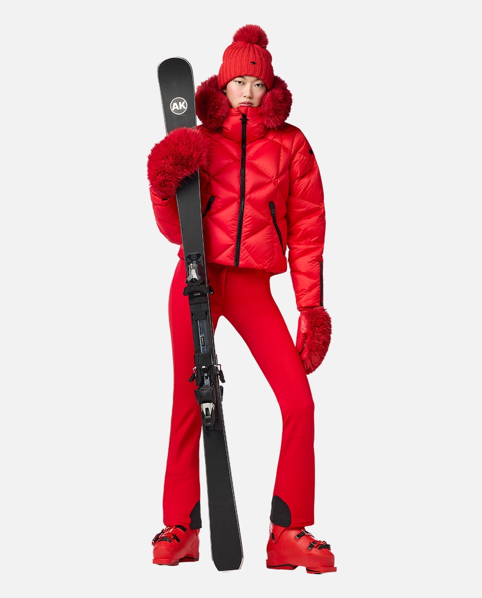 Imagen 3 de Chaqueta de esquí de mujer HARUMI FAUX BORDER Goldbergh - Rojo Rojo