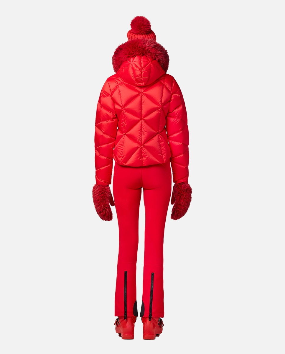 Imagen 4 de Chaqueta de esquí de mujer HARUMI FAUX BORDER Goldbergh - Rojo Rojo