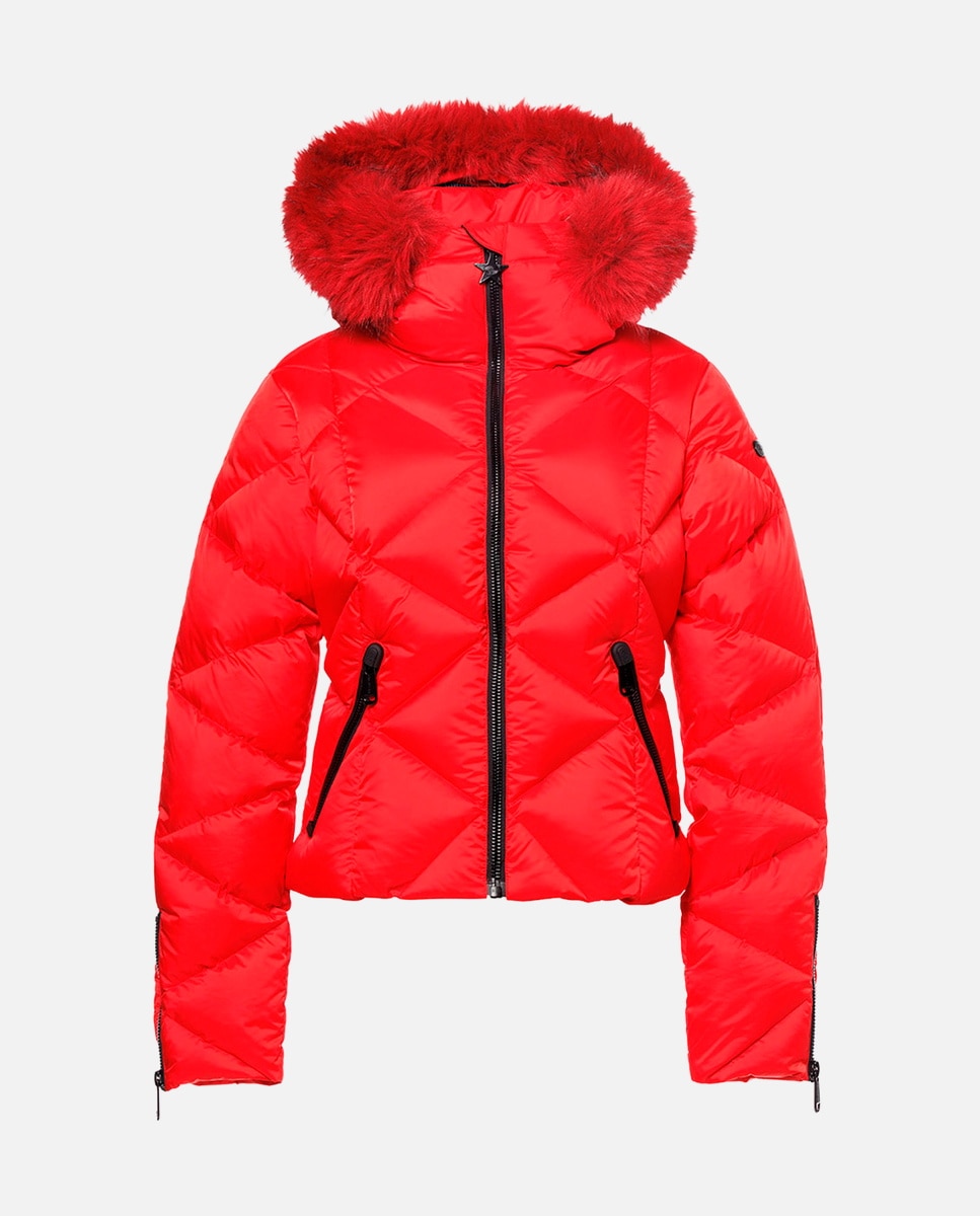 Imagen 5 de Chaqueta de esquí de mujer HARUMI FAUX BORDER Goldbergh - Rojo Rojo