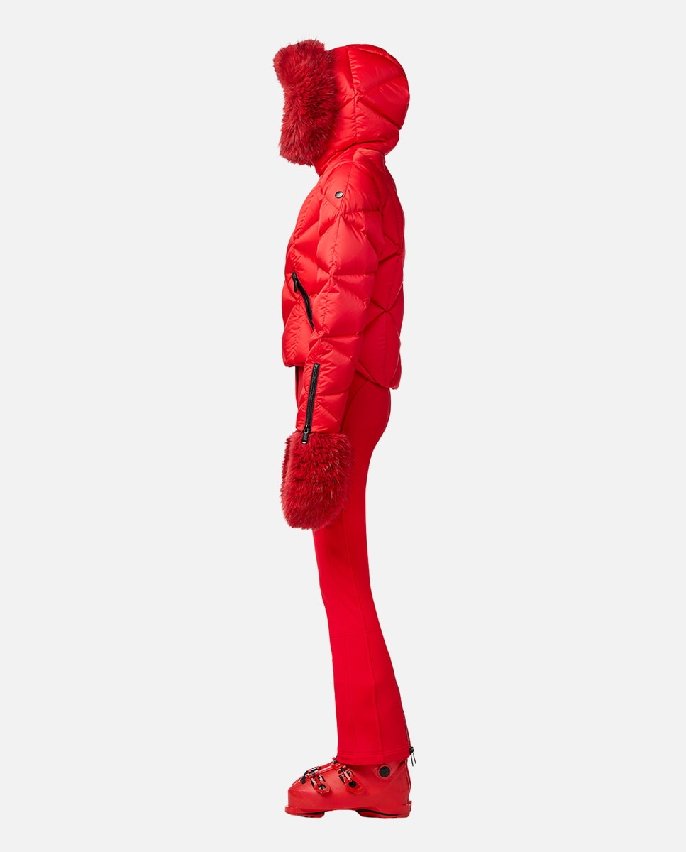 Imagen 7 de Chaqueta de esquí de mujer HARUMI FAUX BORDER Goldbergh - Rojo Rojo