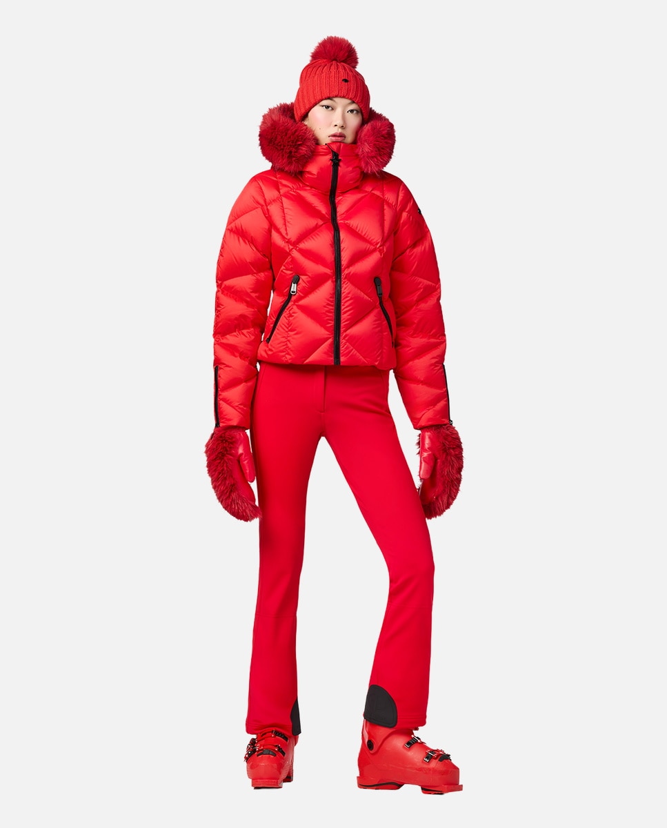 Imagen 8 de Chaqueta de esquí de mujer HARUMI FAUX BORDER Goldbergh - Rojo Rojo