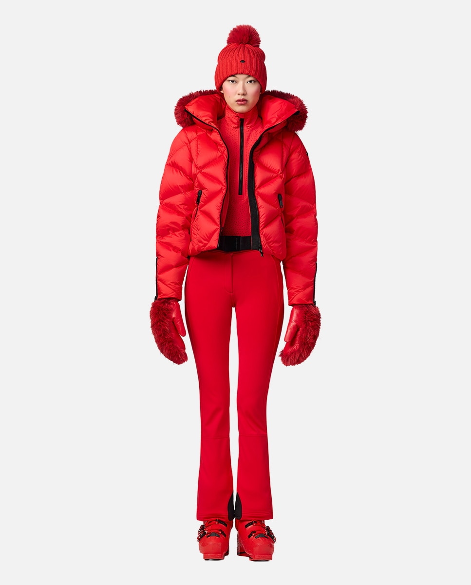 Imagen 9 de Chaqueta de esquí de mujer HARUMI FAUX BORDER Goldbergh - Rojo Rojo