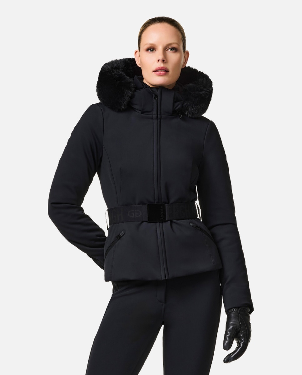 Chaqueta de esquí de mujer HIDA FAUX BORDER Goldbergh - Negro Negro-1
