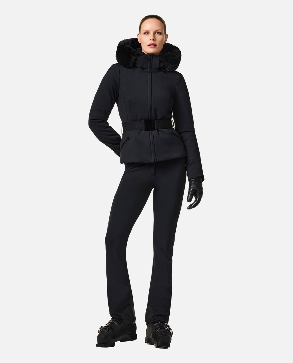 Chaqueta de esquí de mujer HIDA FAUX BORDER Goldbergh - Negro Negro-3