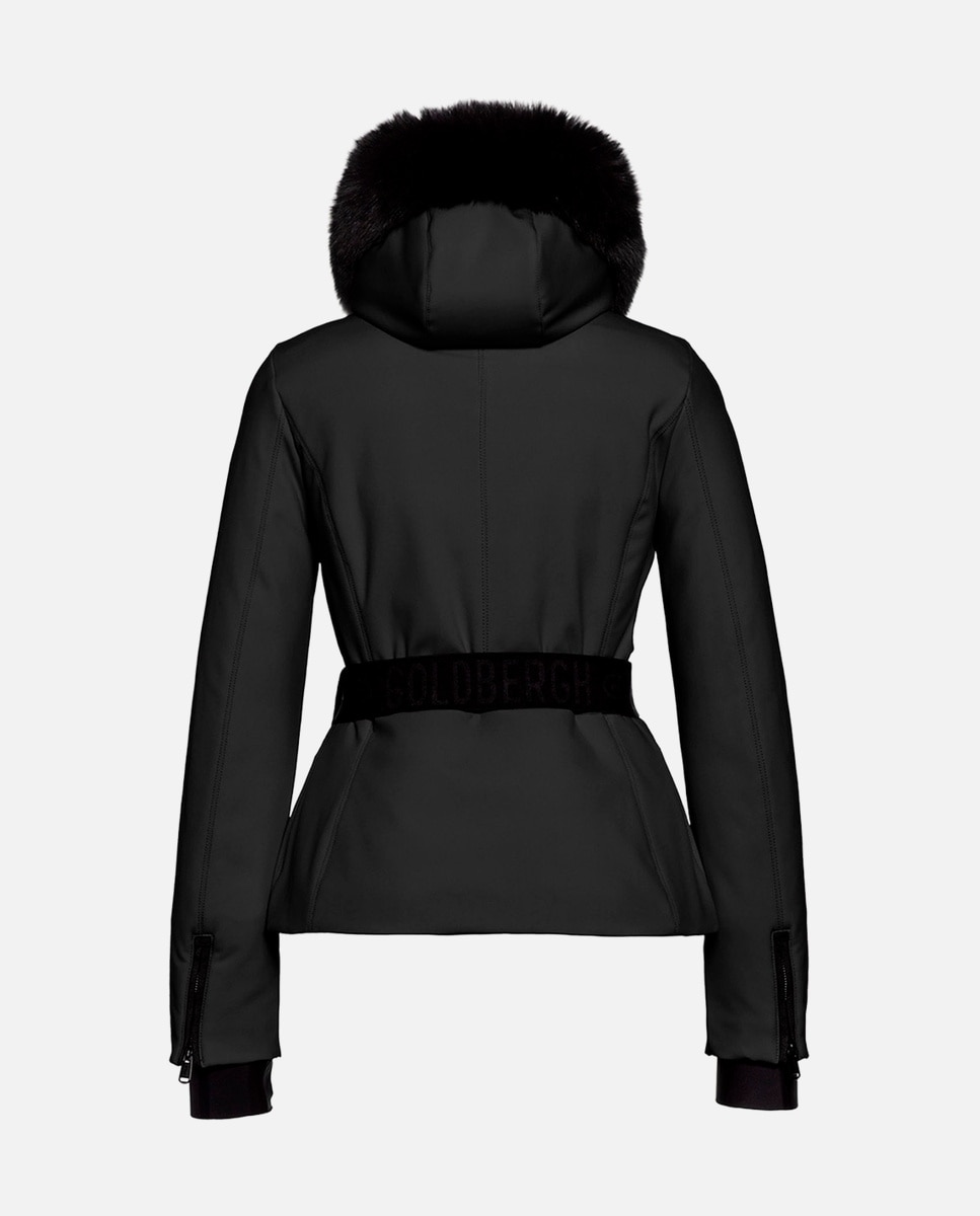 Chaqueta de esquí de mujer HIDA FAUX BORDER Goldbergh - Negro Negro-6