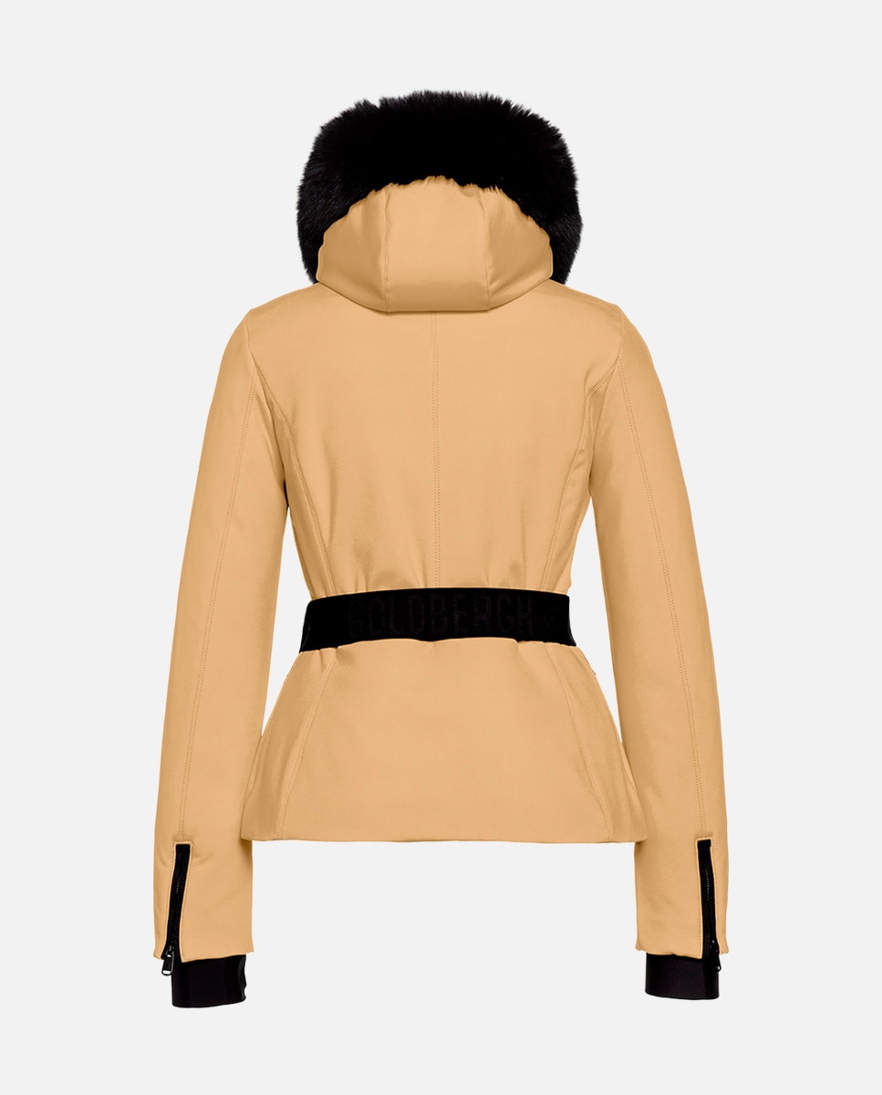 Chaqueta de esquí de mujer HIDA FAUX BORDER Goldbergh - Natural Natural-2