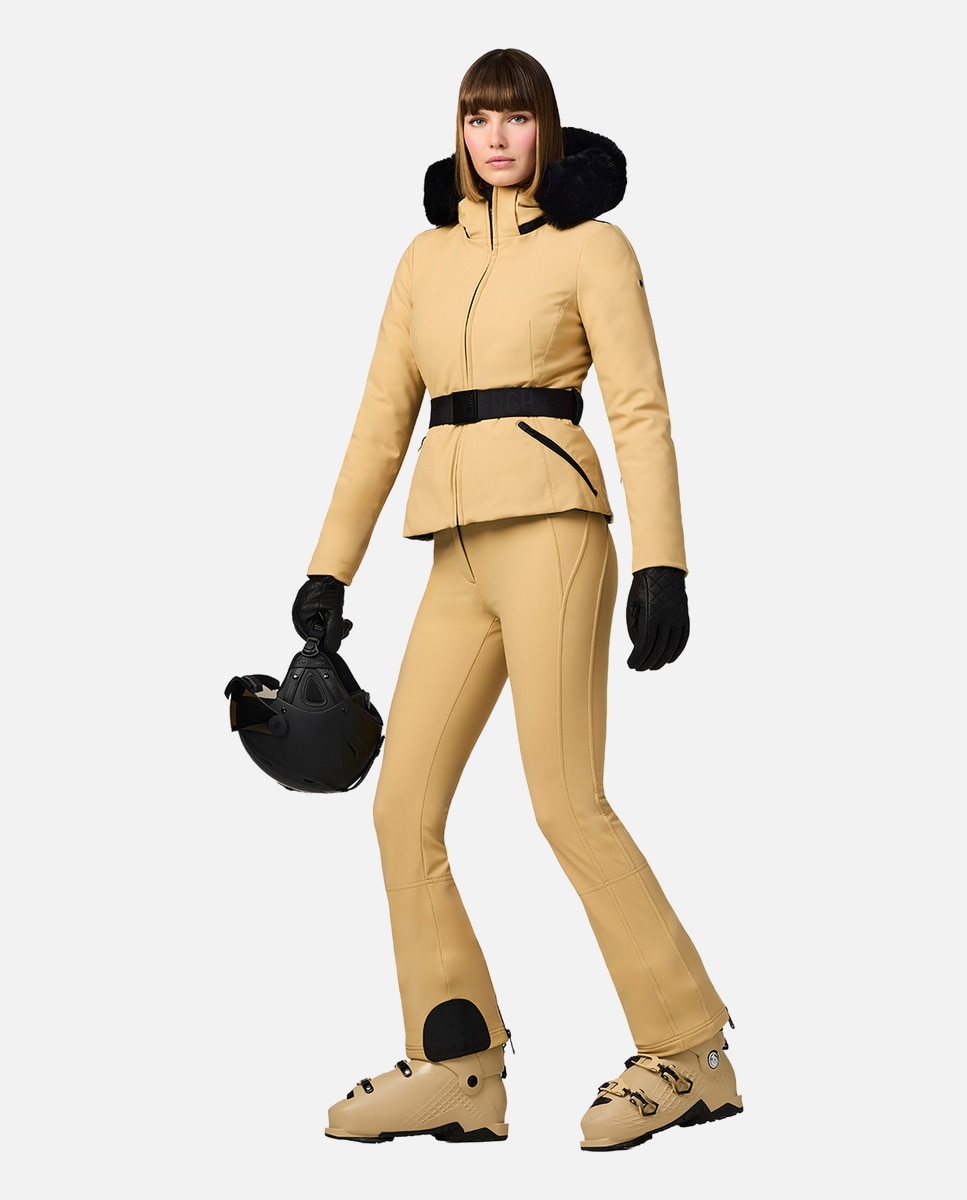 Chaqueta de esquí de mujer HIDA FAUX BORDER Goldbergh - Natural Natural-5