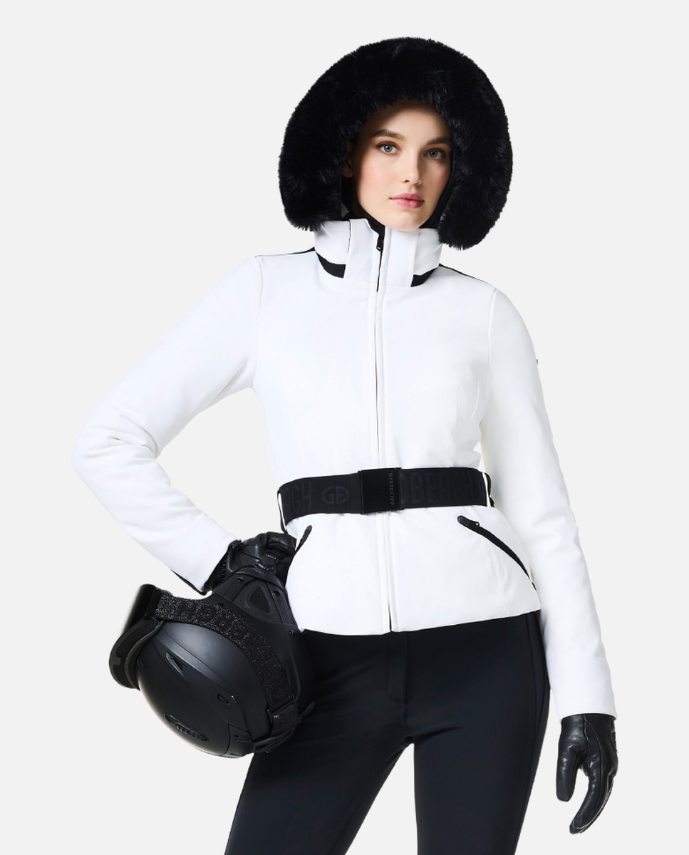 Imagen 0 de Chaqueta de esquí de mujer HIDA FAUX BORDER Goldbergh Blanco