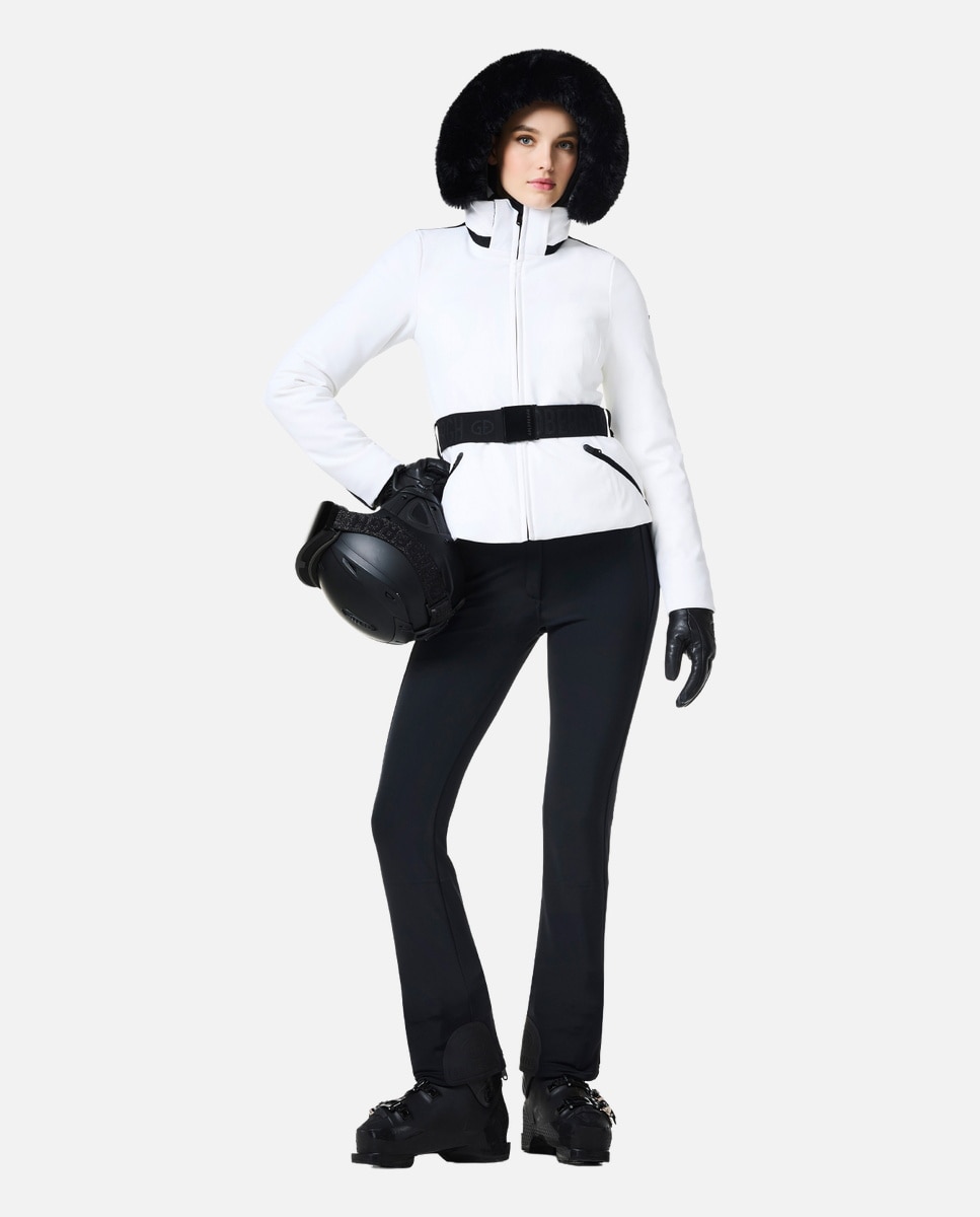 Chaqueta de esquí de mujer HIDA FAUX BORDER Goldbergh - Blanco Blanco-2