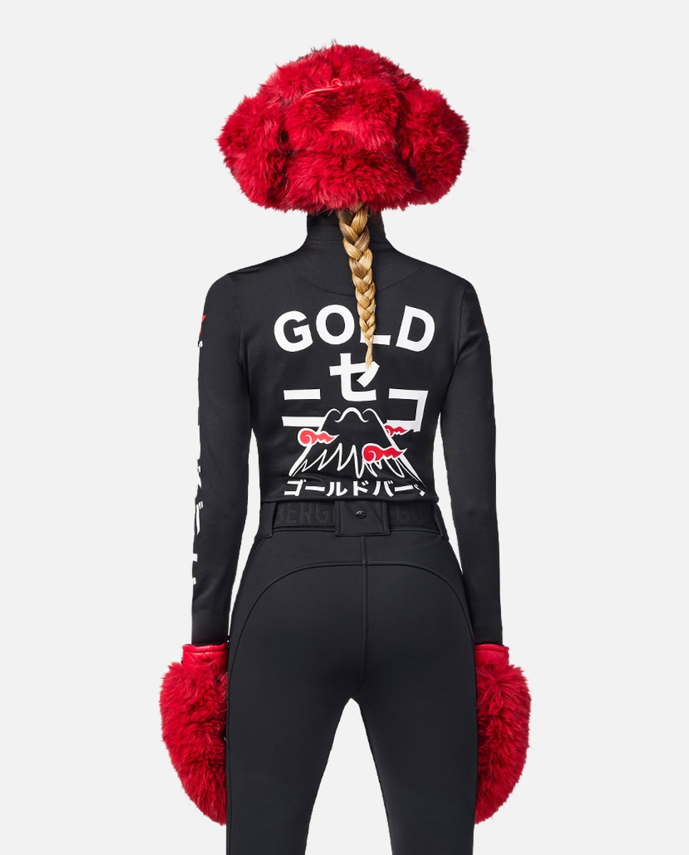 Imagen 2 de Camiseta térmica de esquí de mujer NISEKO Goldbergh - Negro Negro