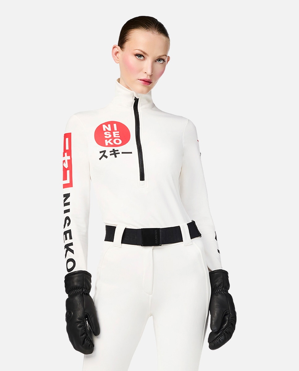 Imagen 1 de Camiseta térmica de esquí de mujer NISEKO Goldbergh Blanco