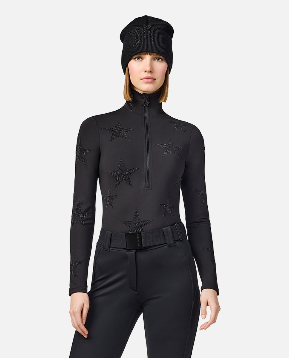 Goldbergh Camiseta térmica de esquí de mujer YURA Negro