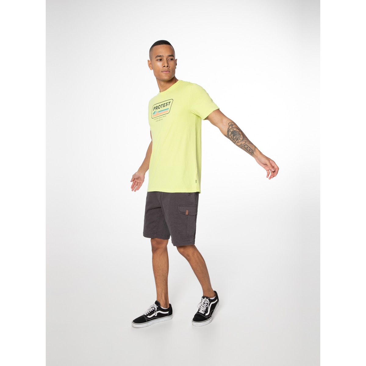 Pantalón corto de hombre Nytro Protest - Gris claro Gris claro-5