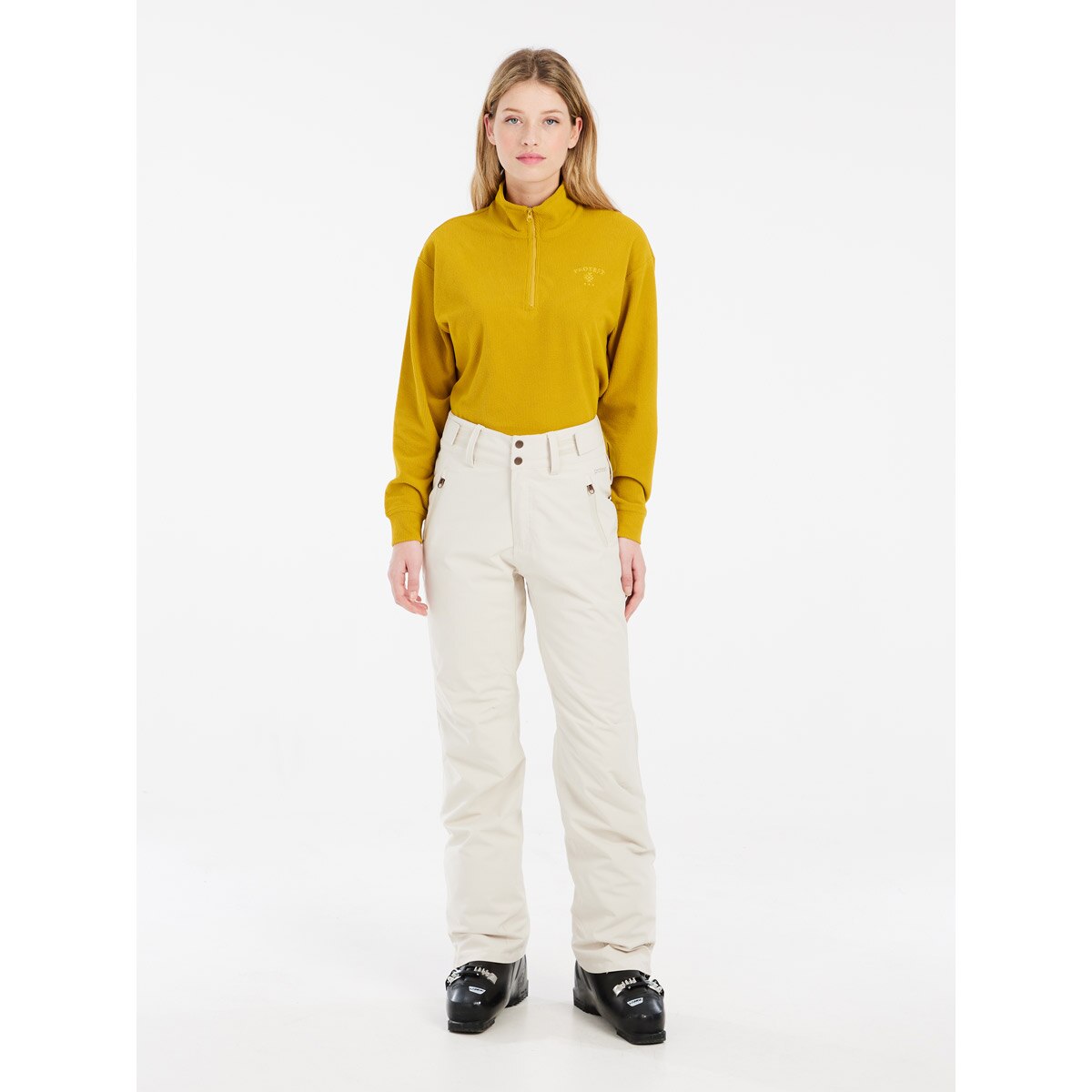 Pantalones de nieve de mujer Cinnamones Protest - Blanco roto Blanco roto-3