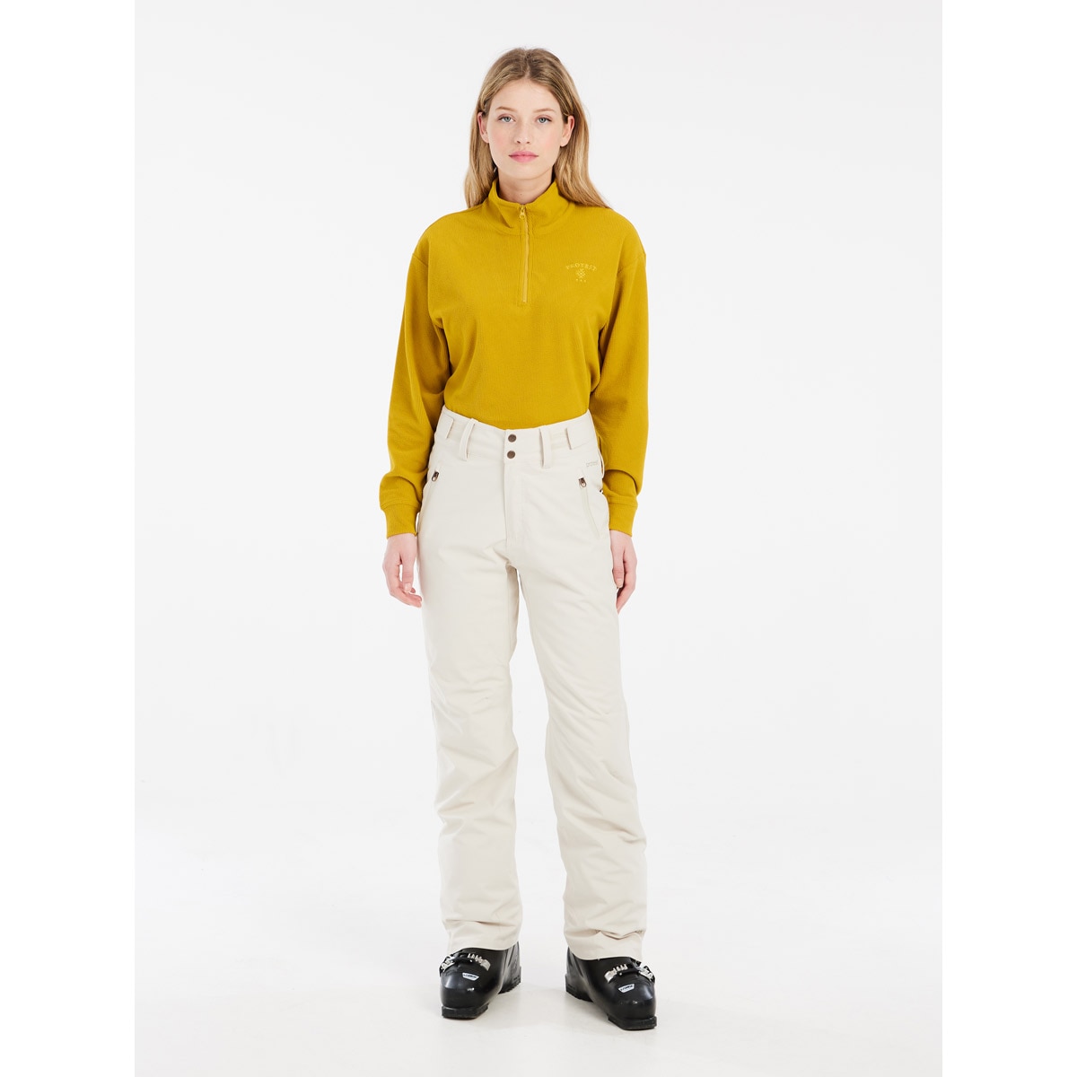 Pantalón de esquí de mujer CINNAMONES Protest - Blanco roto Blanco roto-6