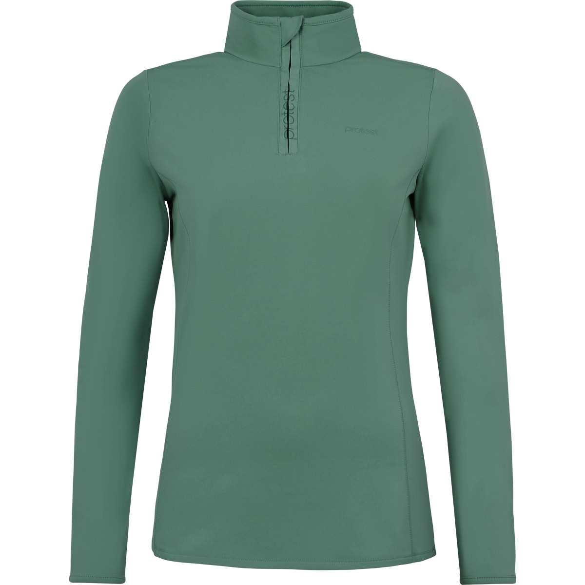 Forro polar de esquí de mujer Refabriz 1/4 zip Protest - Verde oscuro Verde oscuro-1