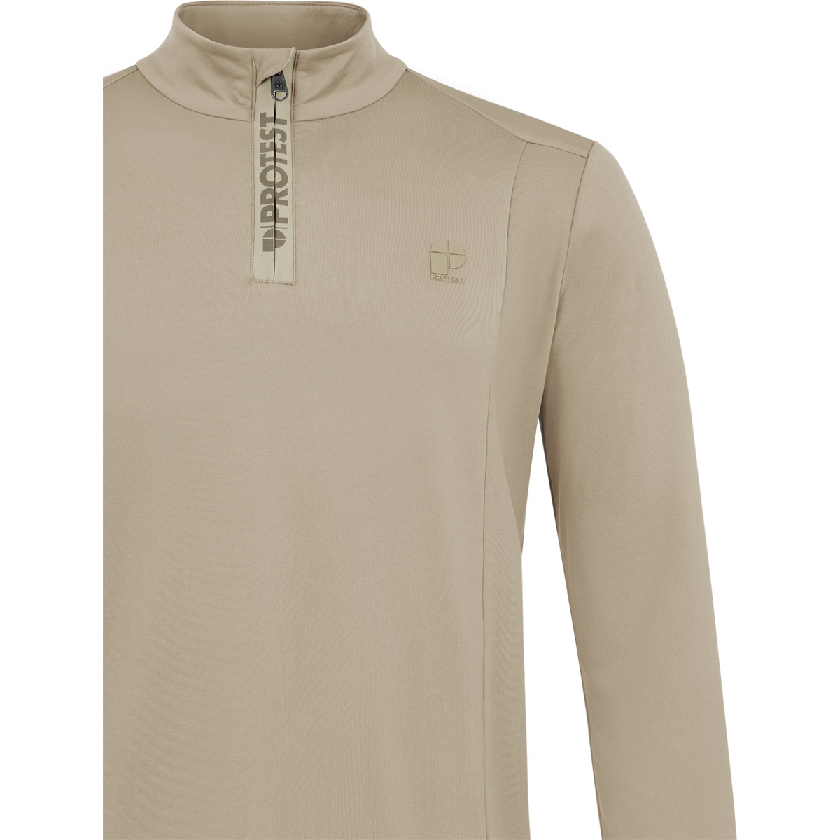 Forro polar de esquí de hombre REWILL 1/4 zip Protest - Beige Beige-3
