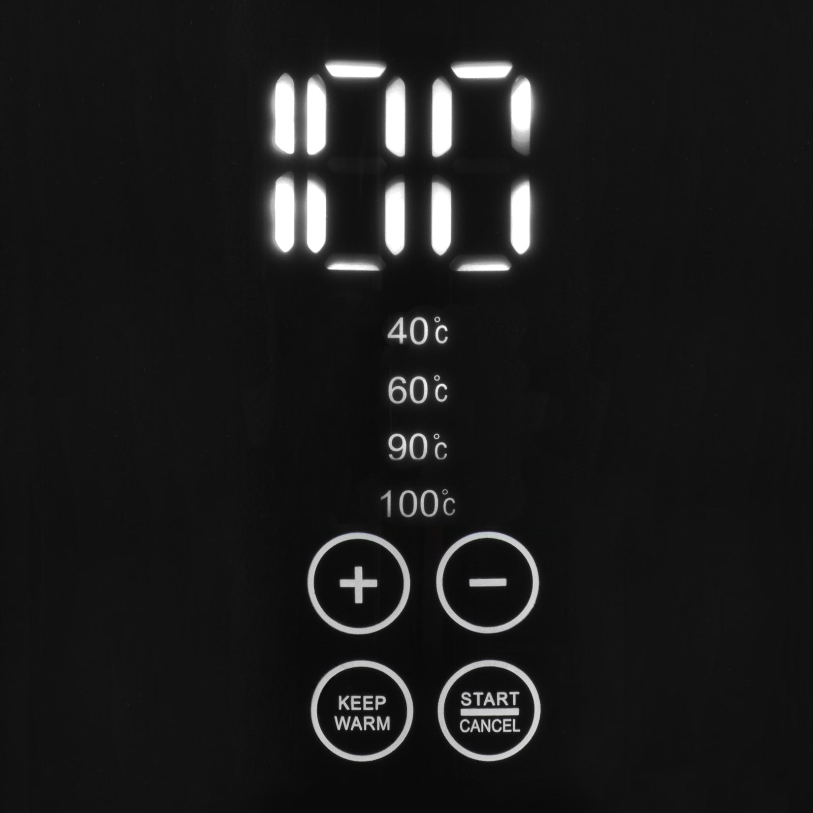 Hervidor de agua Bourgini digital con regulación de temperatura 2200W 1,7 L - Negro Negro-6