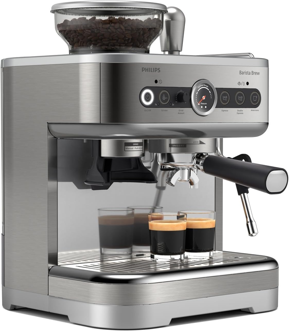 Imagen 3 de Cafetera Espresso Semiautomática Philips Barista Brew - Gris Gris