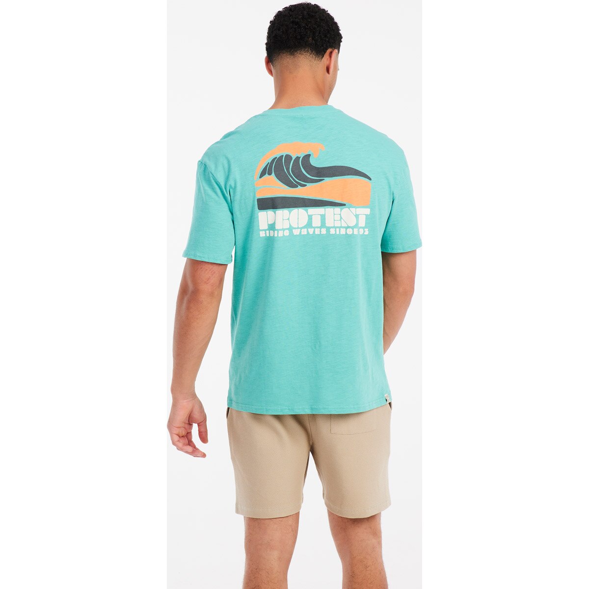 Camiseta de hombre Jake Protest - Verde claro Verde claro-5