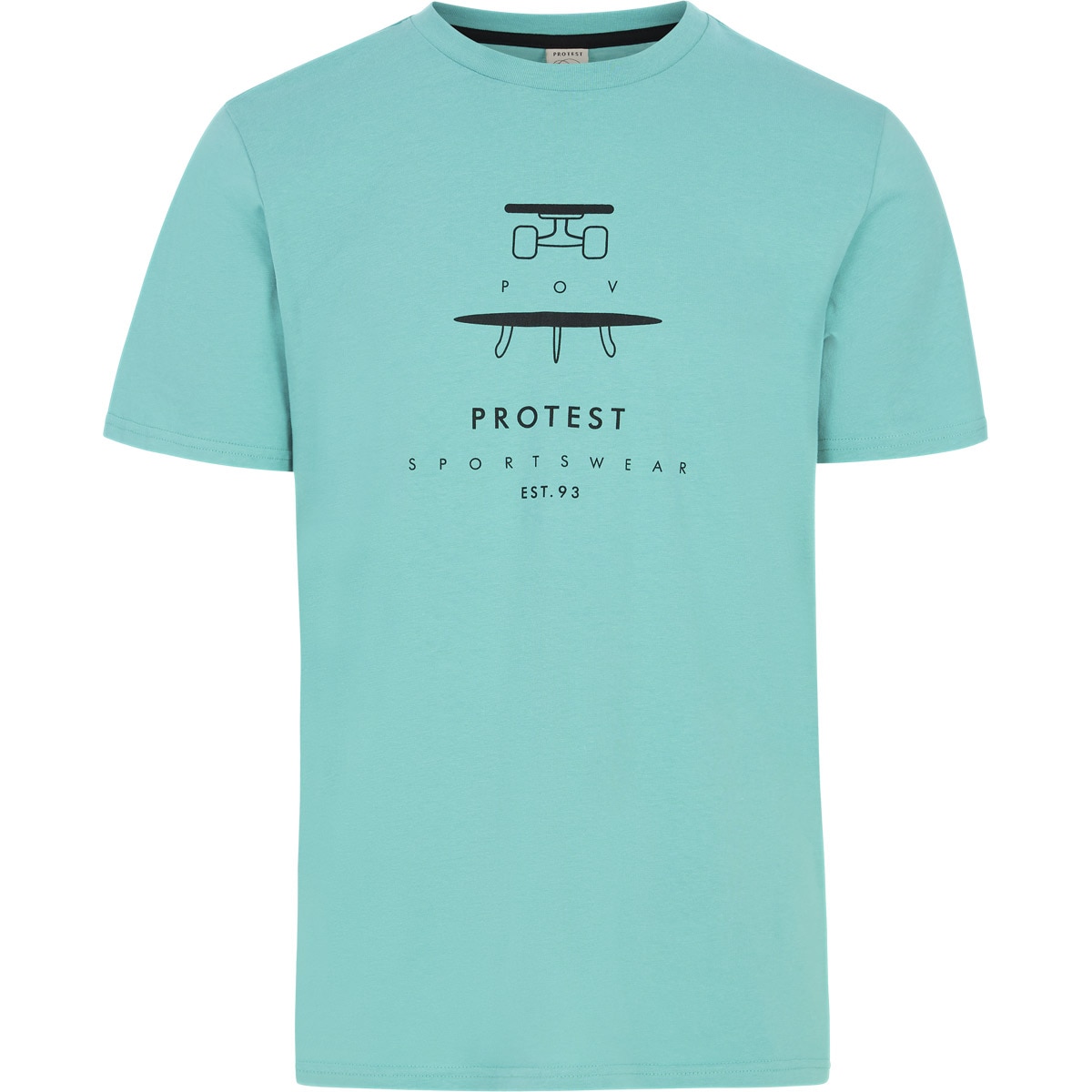 Protest Camiseta de hombre Andros Verde